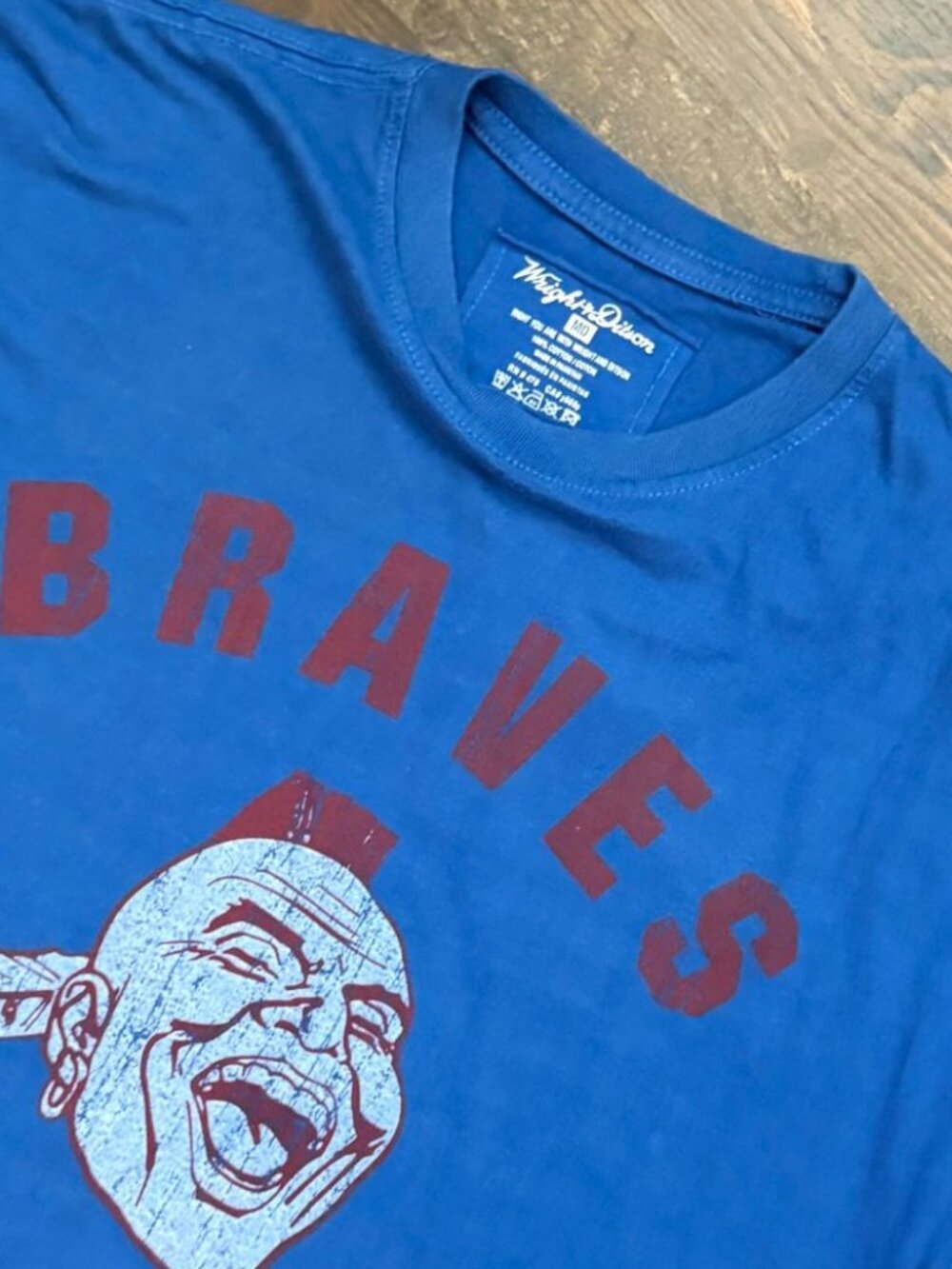MLB Atlanta Braves Vintage-Style "Chief Noc-A-Homa" T-Shirt - Picture 2 of 7